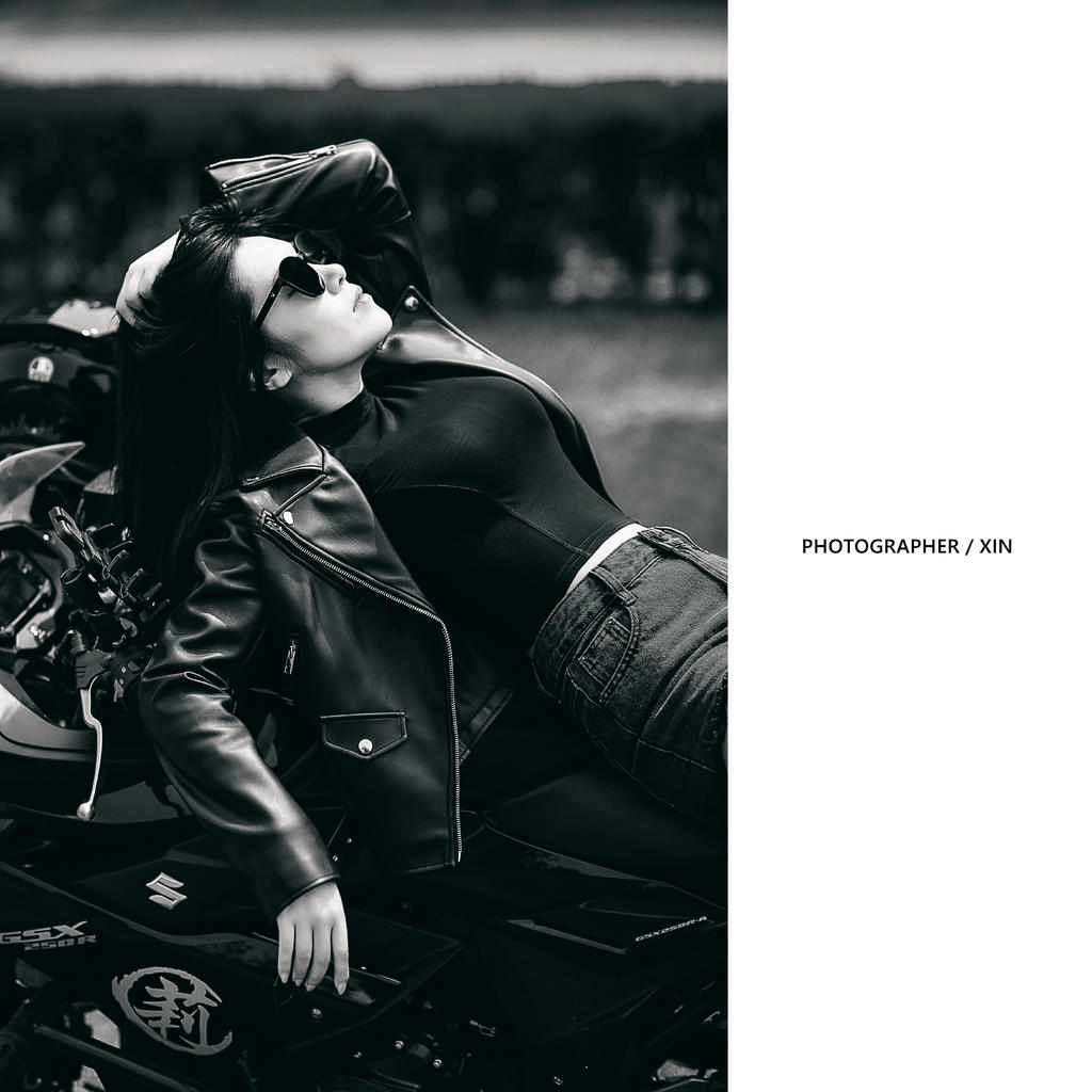 炫酷机车女孩潮流个性时尚写真