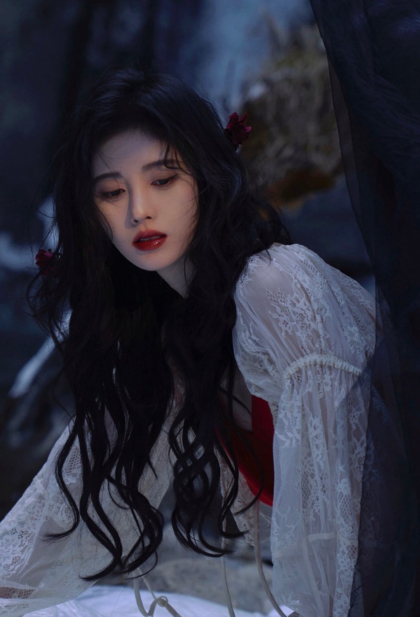 鞠婧t川西雪地拍摄花絮冰川美人既视感