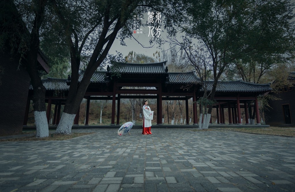 优雅知性的汉服美女光线朦胧养眼复古风古装摄影