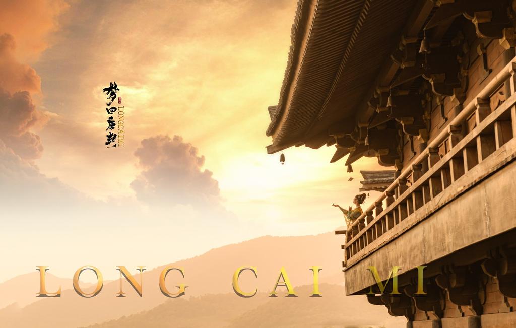 汉服少女衣着暴露奢华古风摄影图片