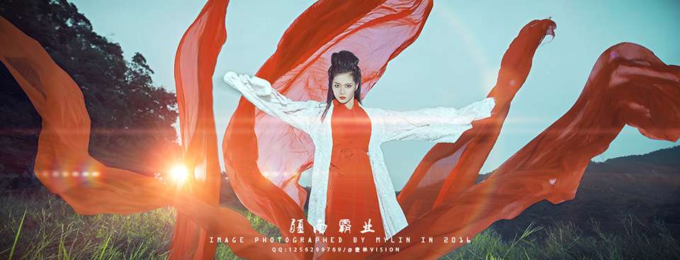 气质美女放荡不羁霸气高冷古装摄影写真