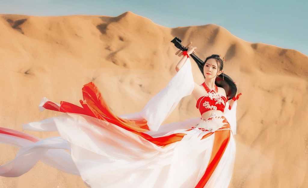 青春少女古道仙风唯美大气户外古装摄影