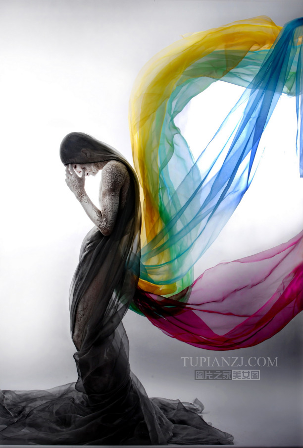 幻纱人体艺术摄影 线条唯美至极