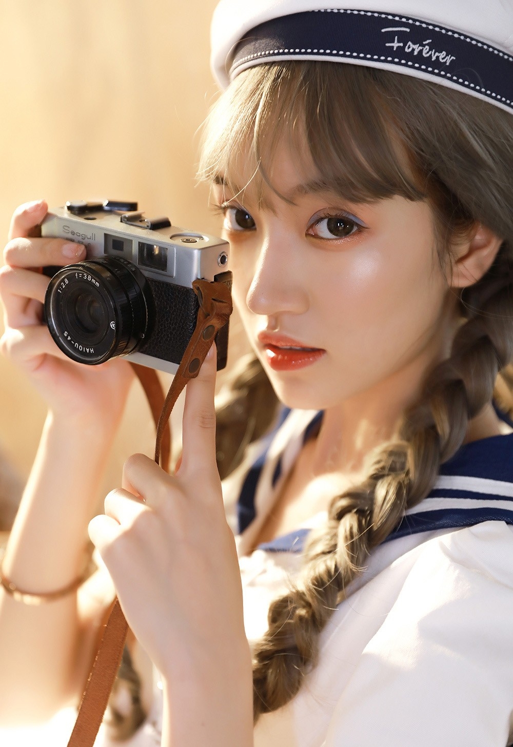 极品文艺美女海军制服诱惑国产高清模特性感写真