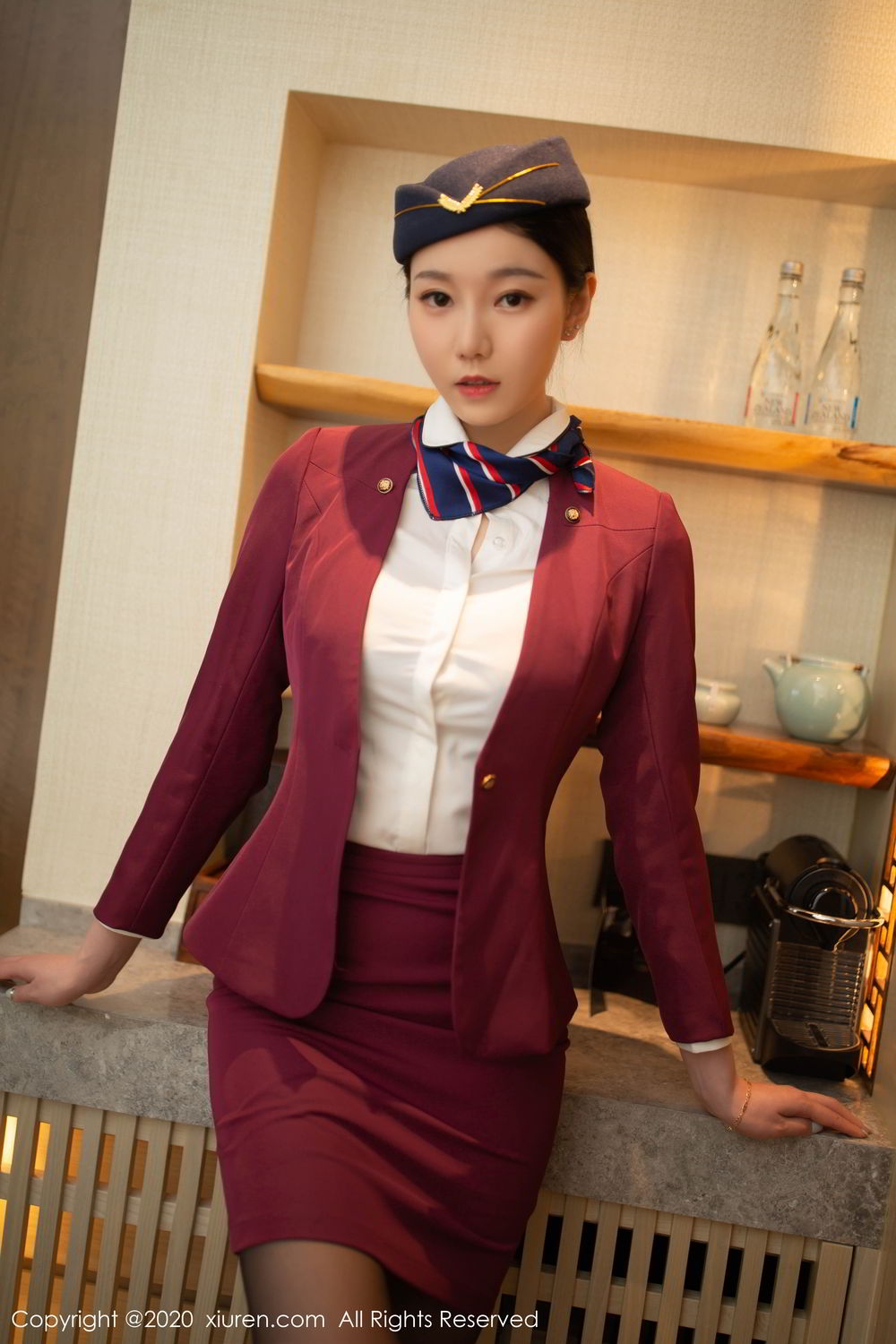 性感美女空姐黑丝制服诱惑套图