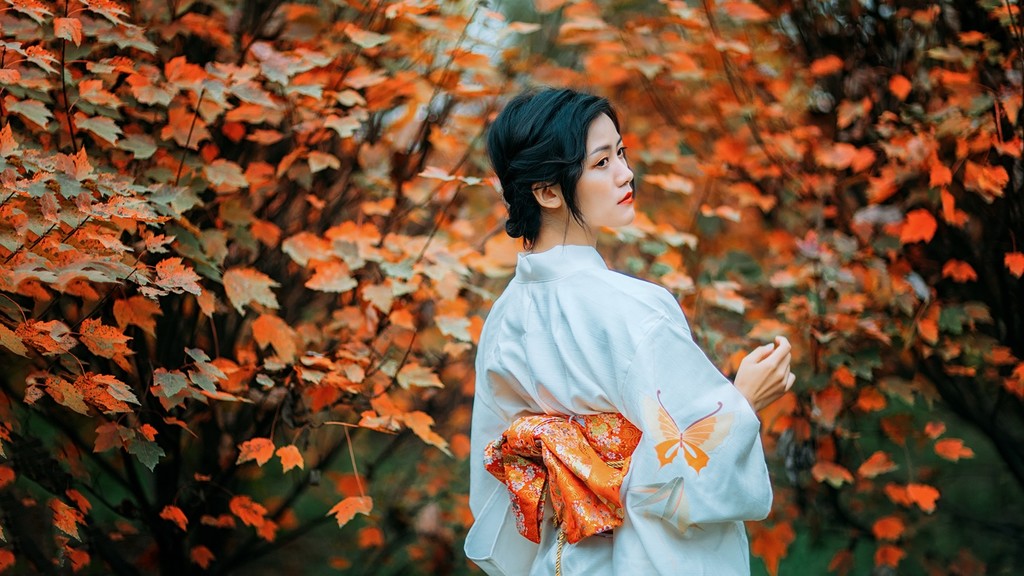 气质优雅迷人的大家闺秀森系阳光唯美养眼写真摄影图片