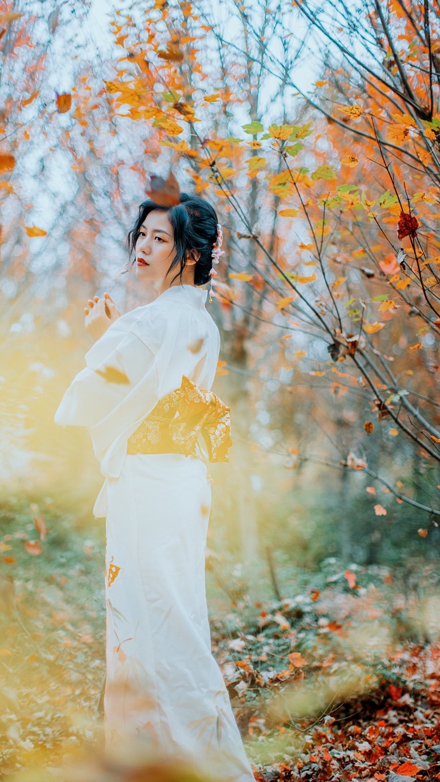 气质优雅迷人的大家闺秀森系阳光唯美养眼写真摄影图片