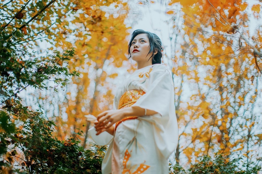 气质优雅迷人的大家闺秀森系阳光唯美养眼写真摄影图片