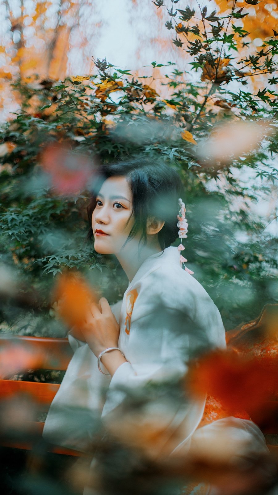 气质优雅迷人的大家闺秀森系阳光唯美养眼写真摄影图片