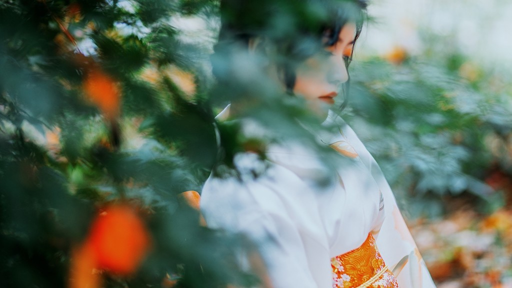 气质优雅迷人的大家闺秀森系阳光唯美养眼写真摄影图片