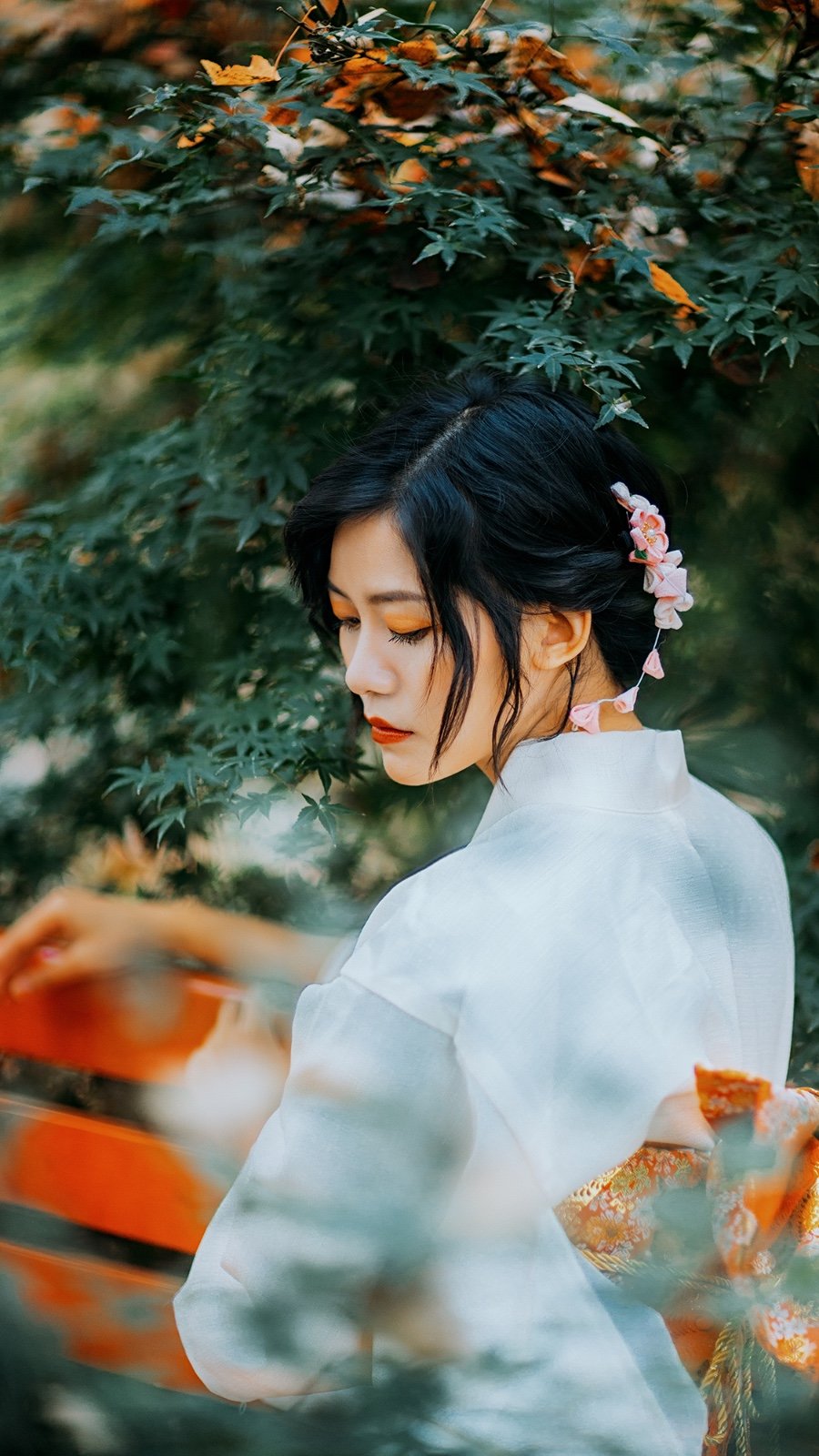 气质优雅迷人的大家闺秀森系阳光唯美养眼写真摄影图片