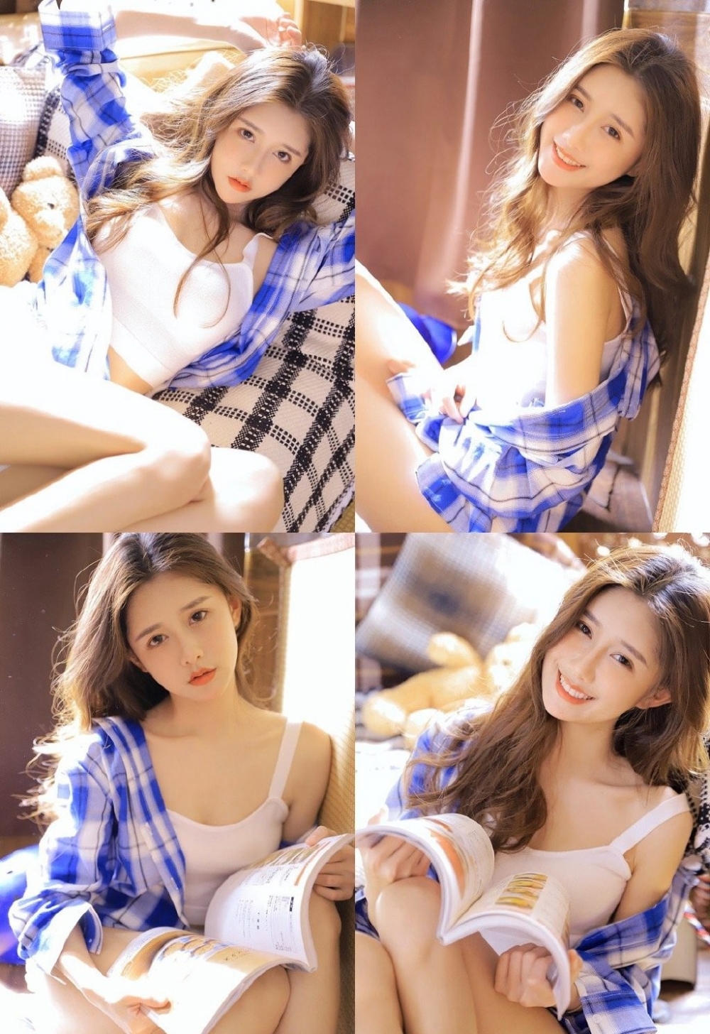 慵懒迷人的金发尤物阳光下肌肤白里透红高清人体欣赏