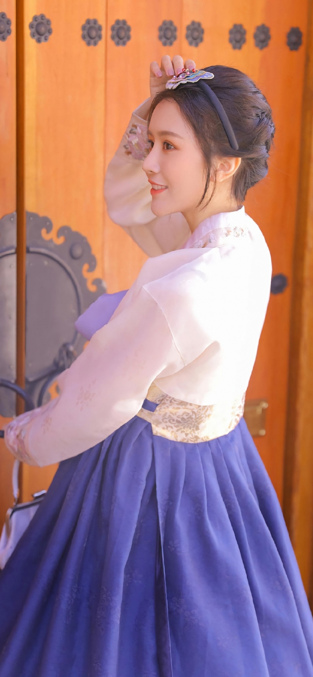 穿着汉服的日韩美女清丽动人气质脱俗唯美古风摄影