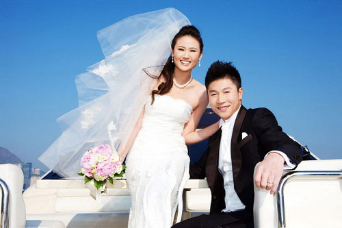 李小鹏李安琪婚纱照 甜蜜恩爱