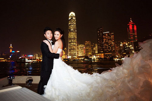 李小鹏李安琪婚纱照 甜蜜恩爱