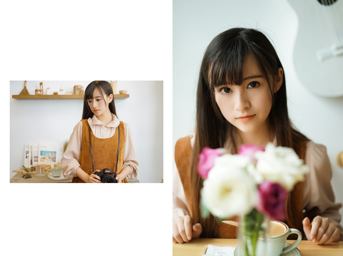 日本长发刘海清纯美女