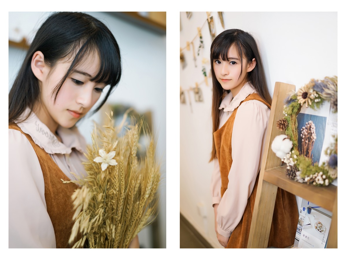 日本长发刘海清纯美女