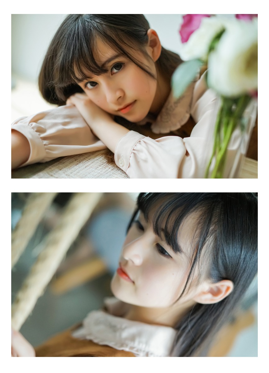 日本长发刘海清纯美女