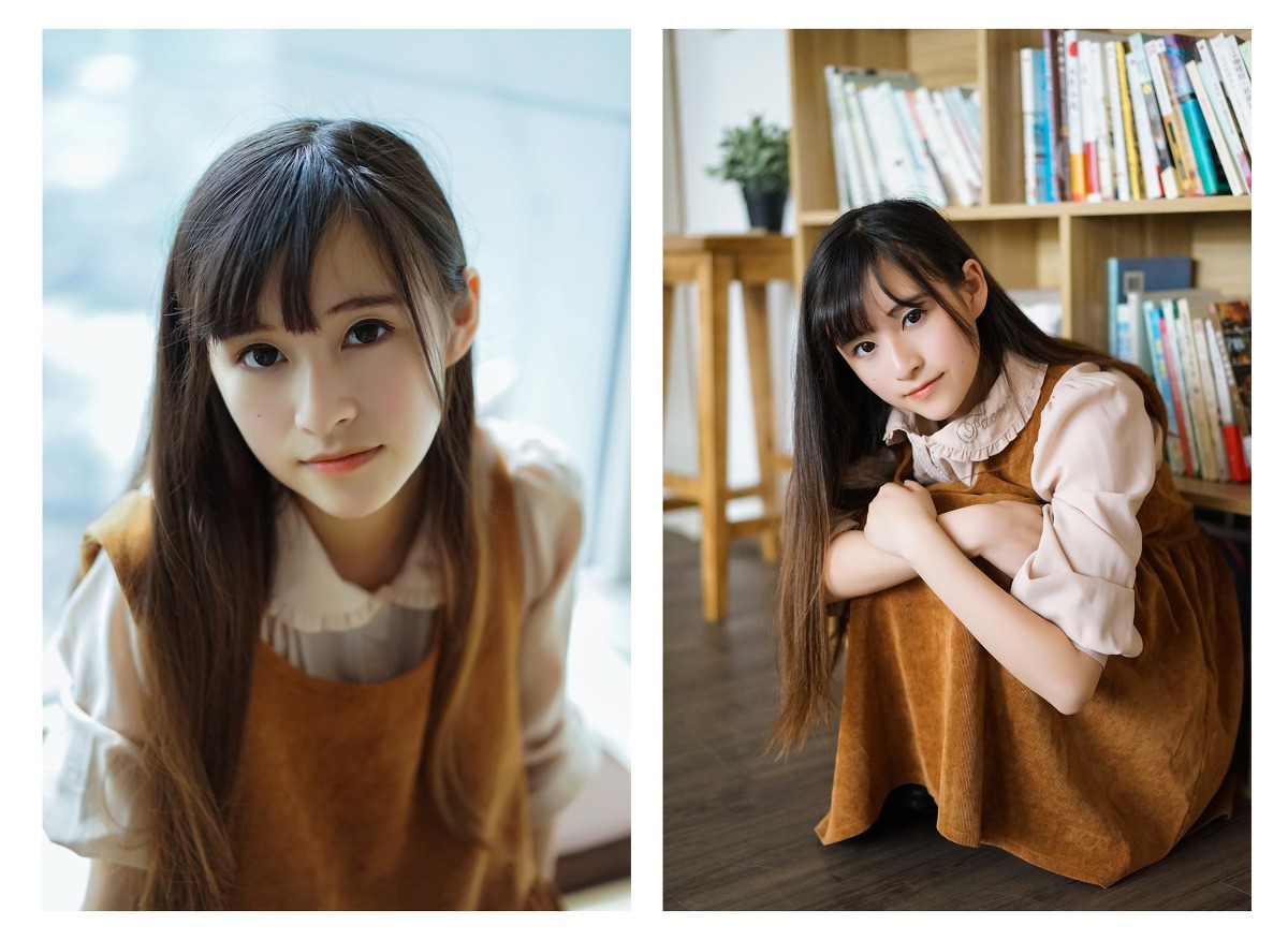 日本长发刘海清纯美女