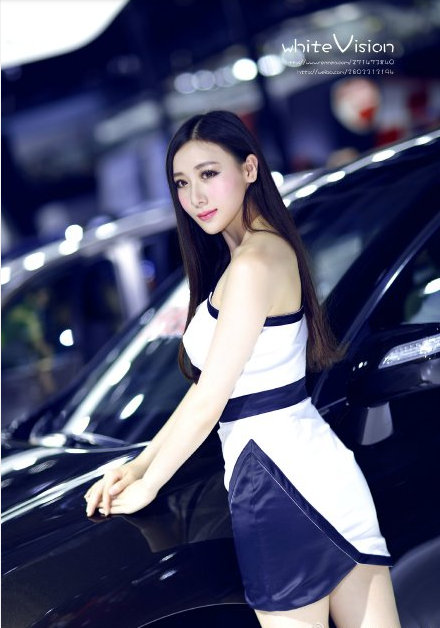 锥子脸气质美女车模