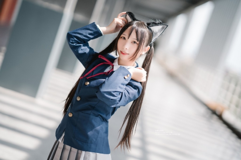 jk制服美女黑丝筒袜惹火私房照