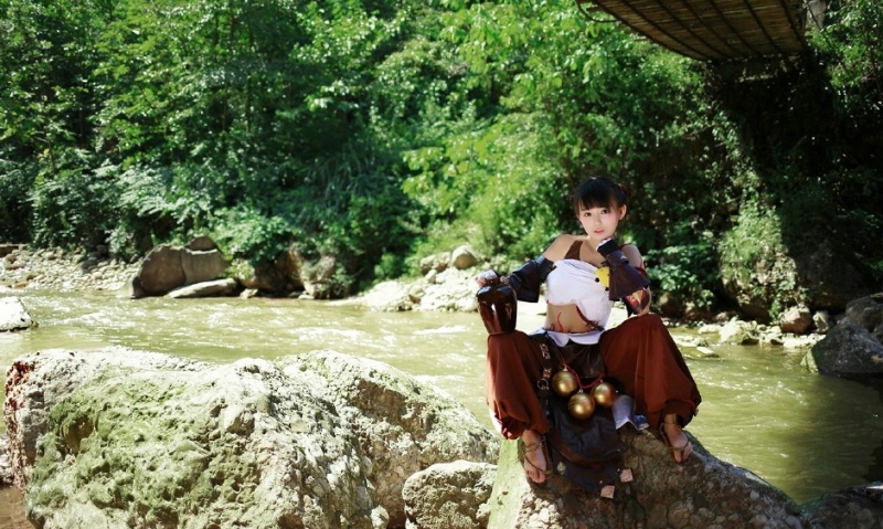 性格豪放的古装侠女性感古风图片