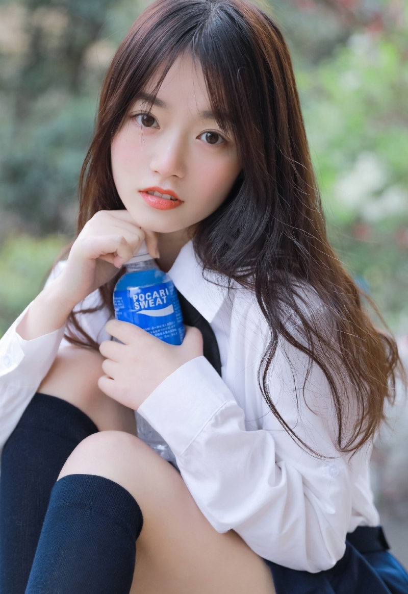 JK制服学生妹清纯俏丽女生图片