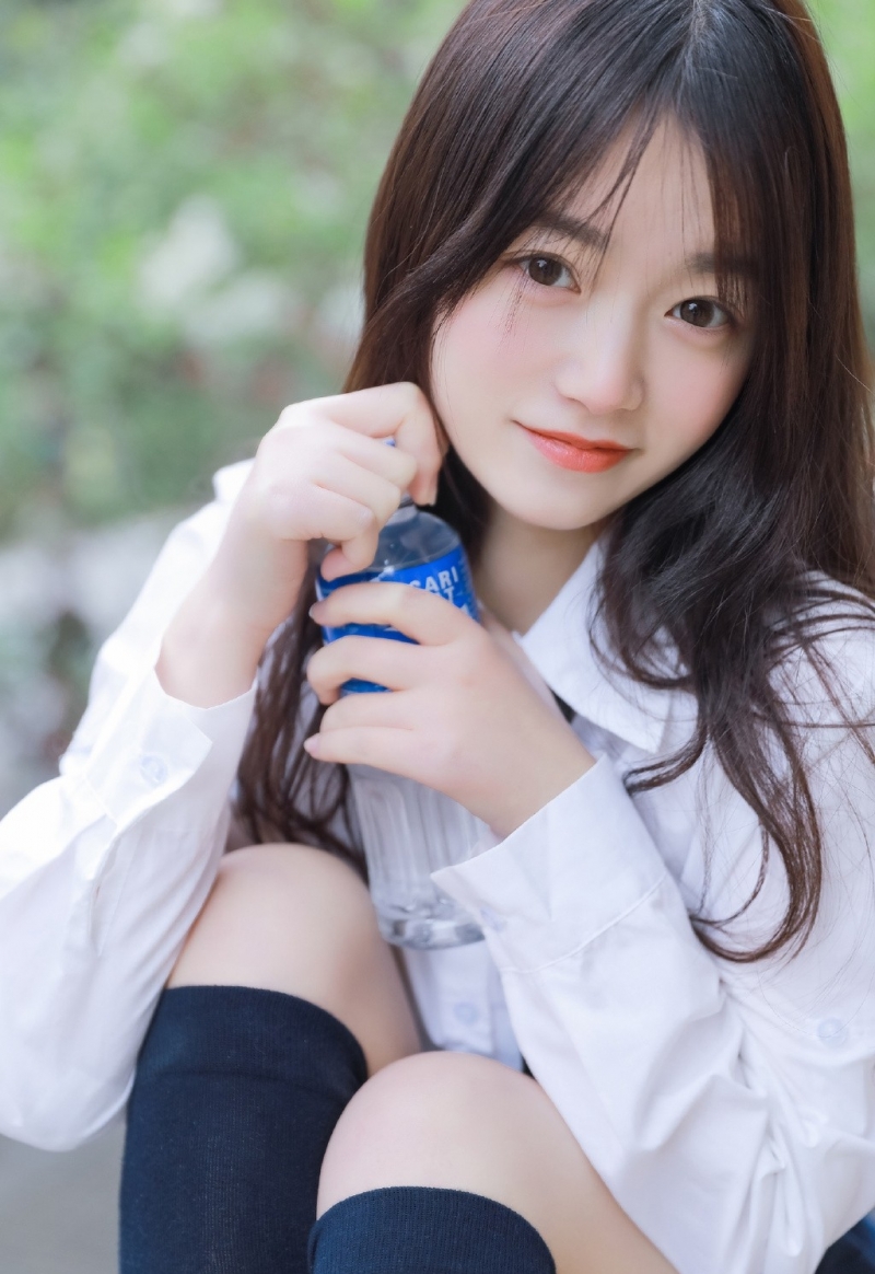 JK制服学生妹清纯俏丽女生图片