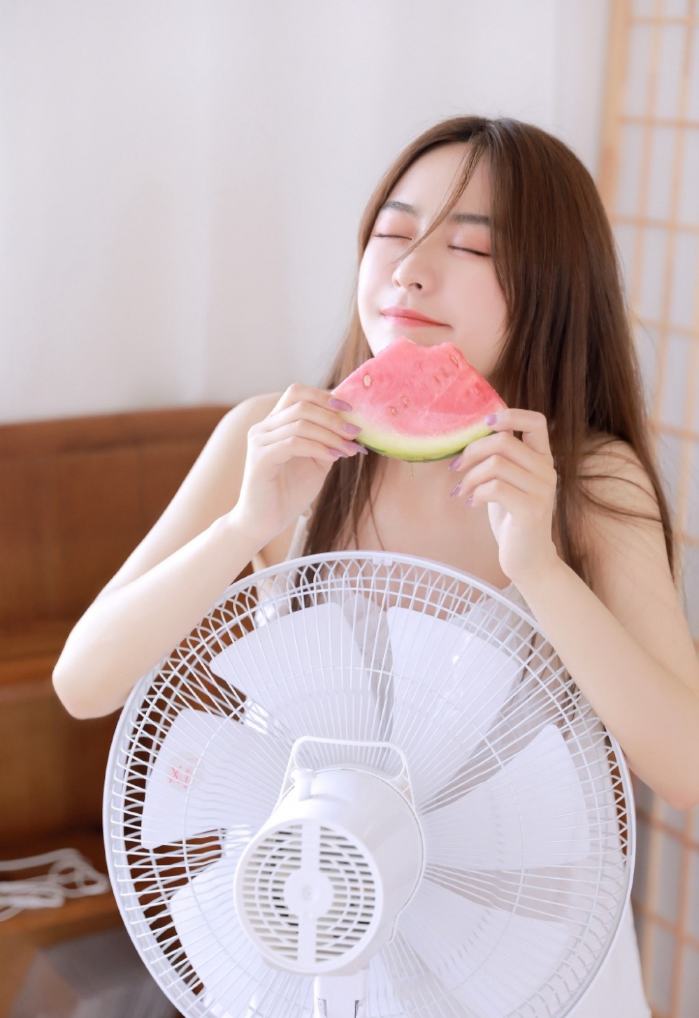 长发美女清凉一夏小清新照片