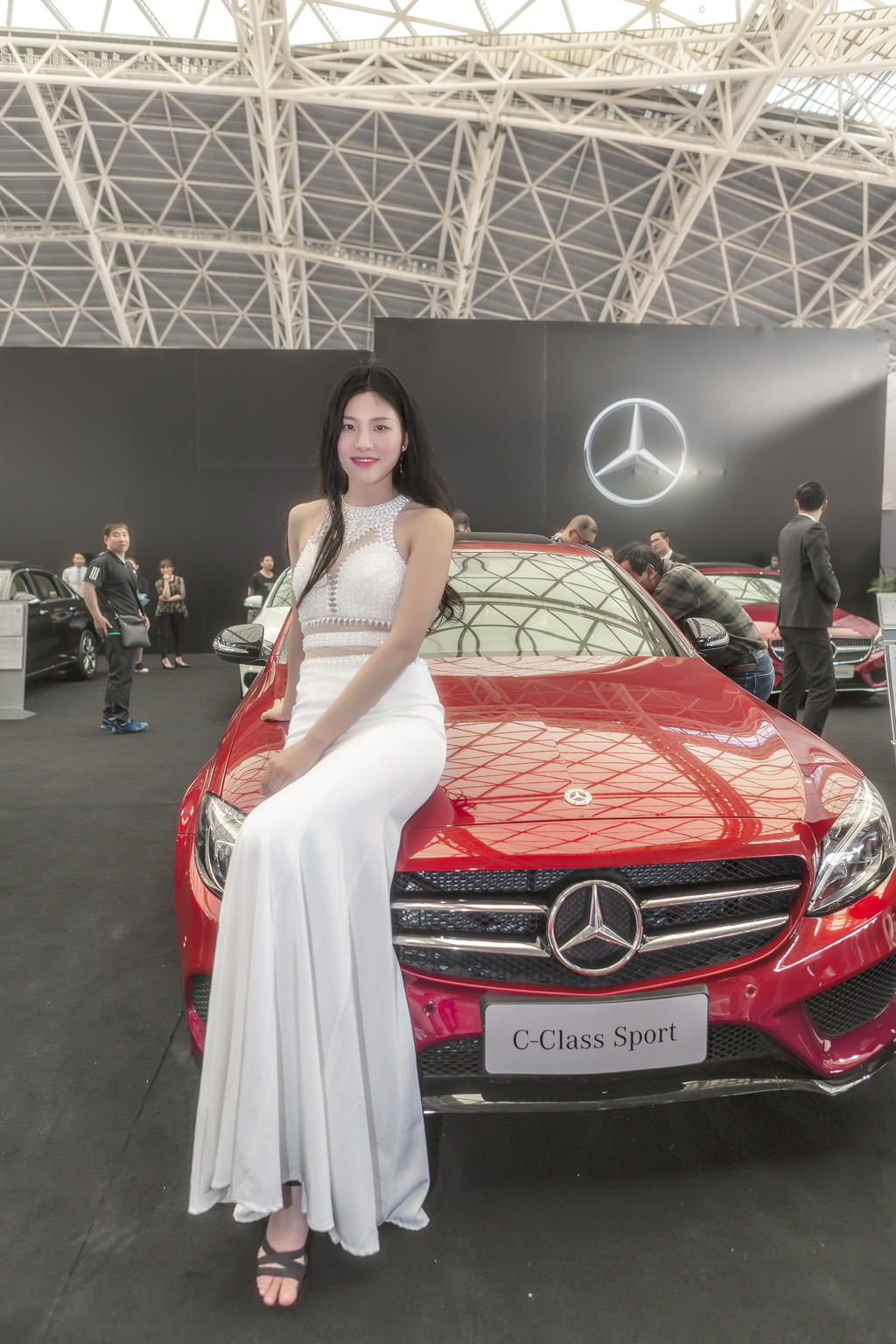 优雅美女车展举止动人艺术照