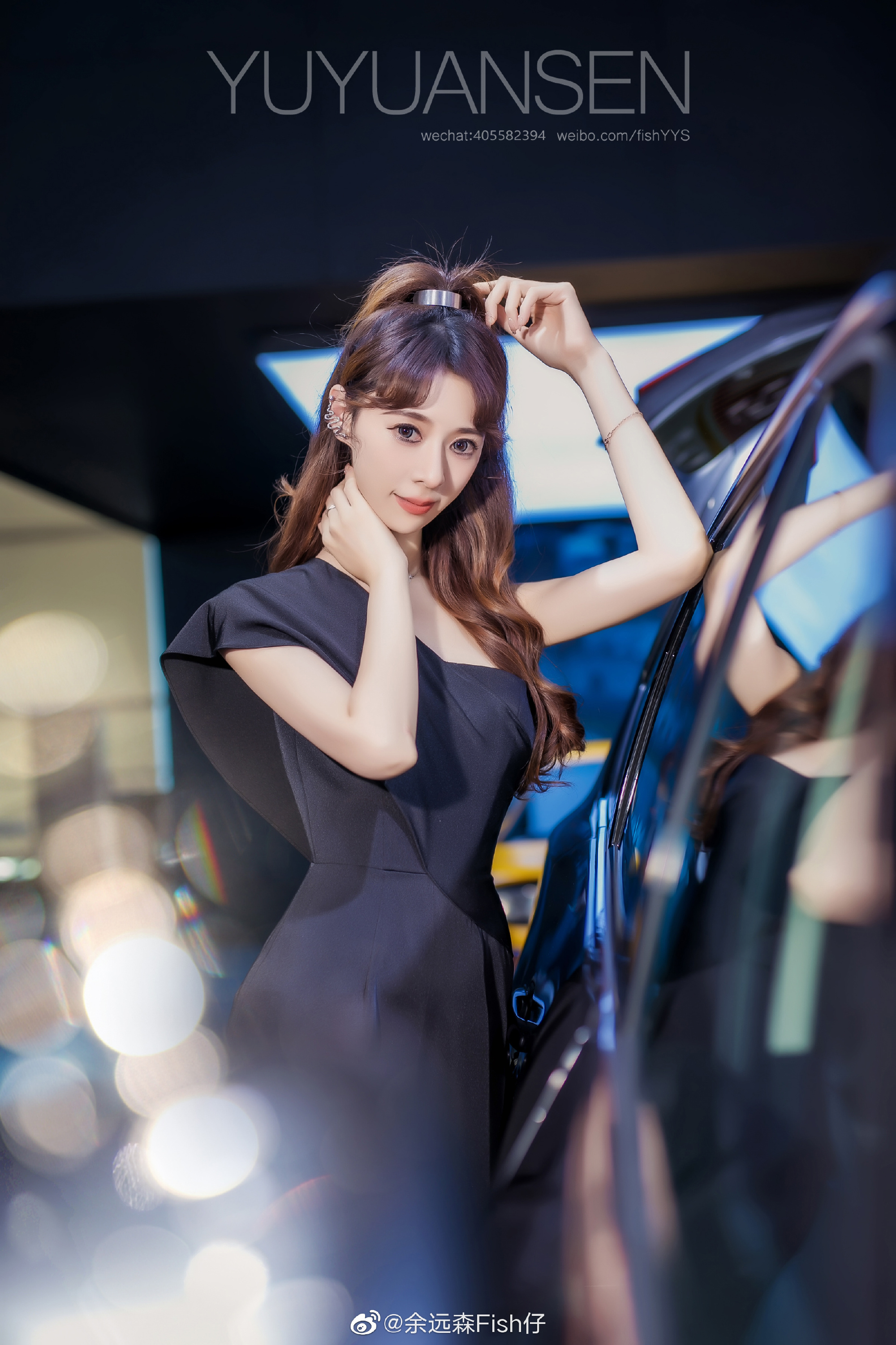 高挑有型美女车模高跟玉足私拍