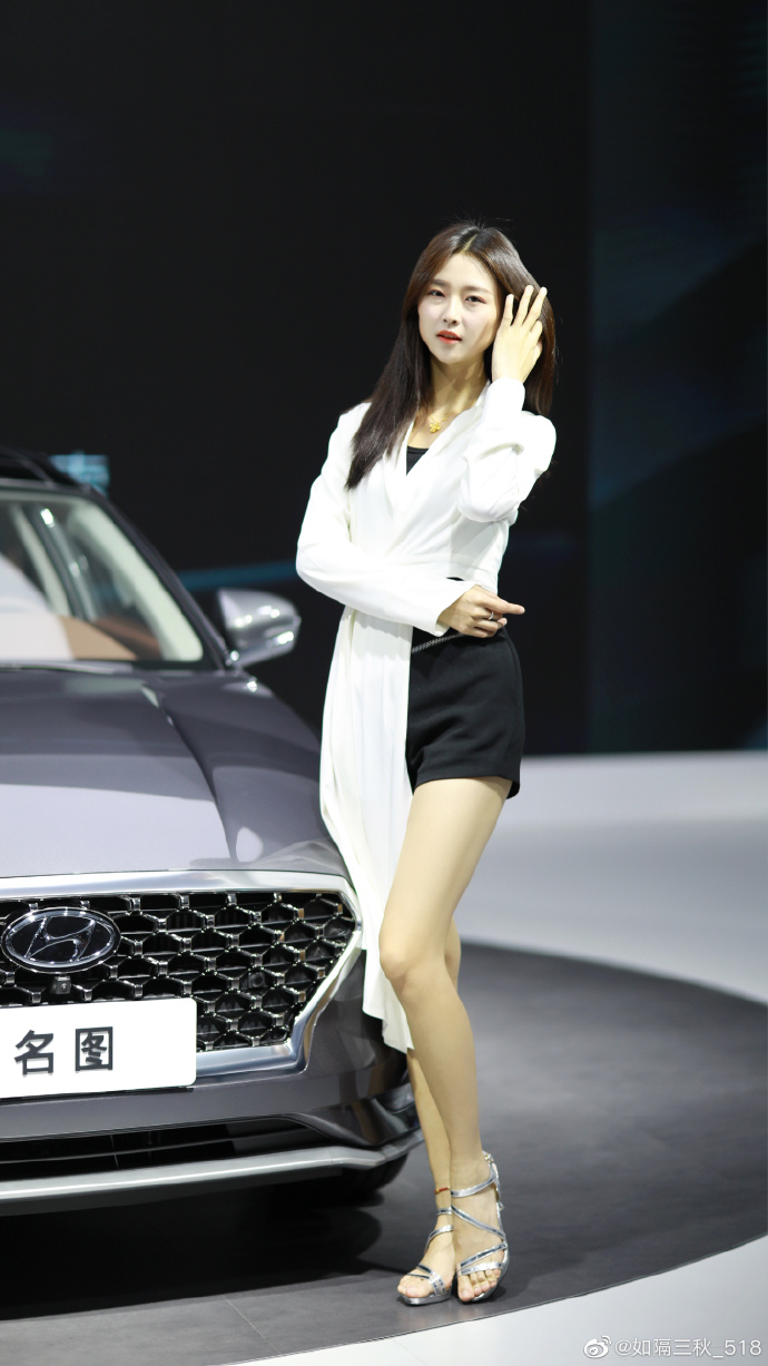 高挑有型美女车模细腰长腿写真