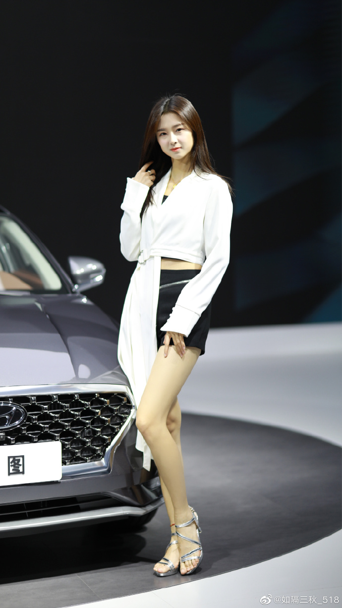 高挑有型美女车模细腰长腿写真