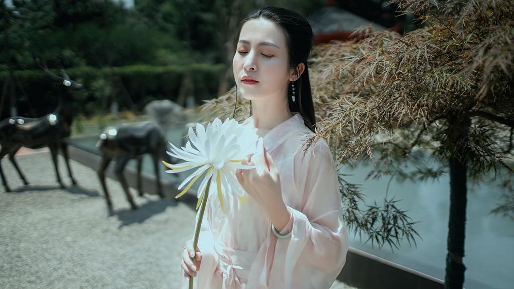 纤尘不染的古装佳人唯美古风图片