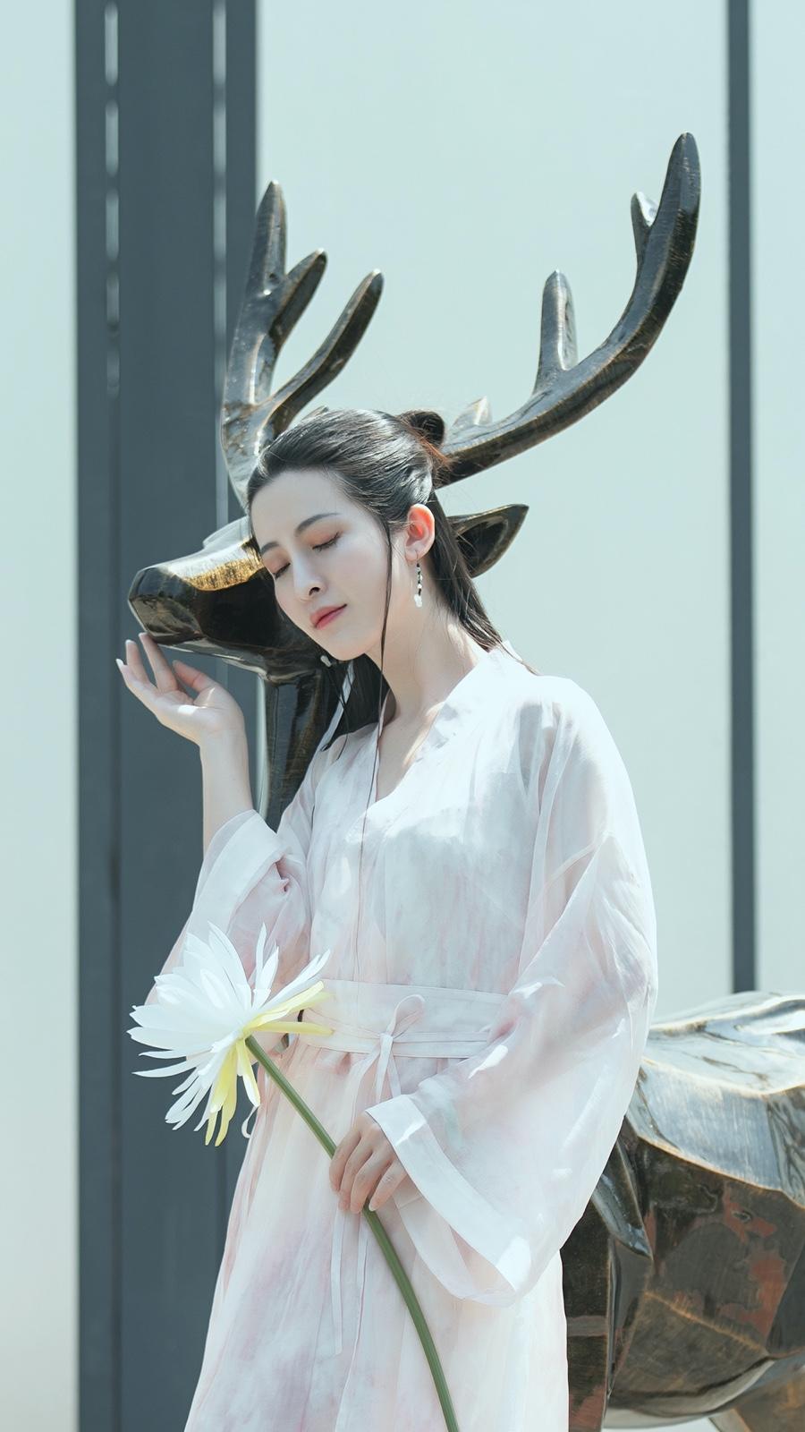 纤尘不染的古装佳人唯美古风图片