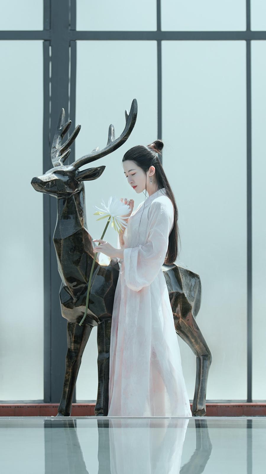 纤尘不染的古装佳人唯美古风图片