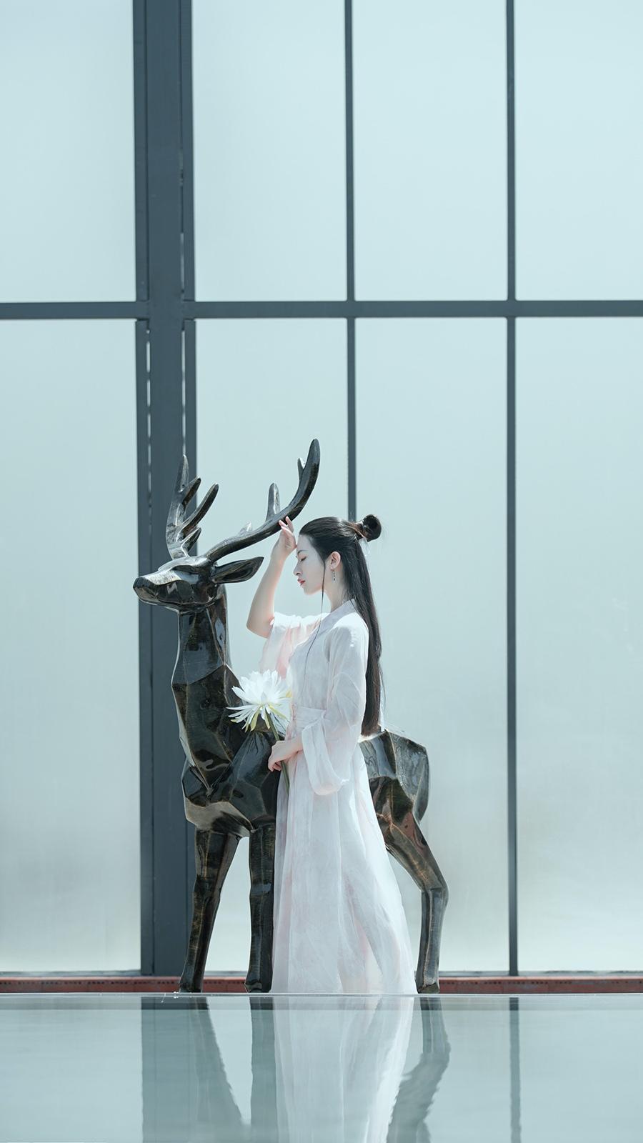 纤尘不染的古装佳人唯美古风图片