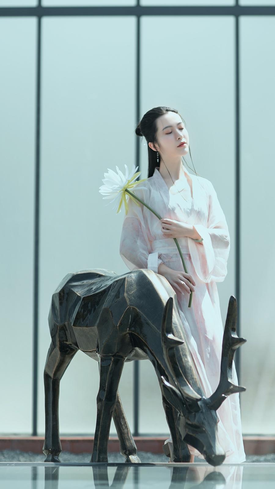 纤尘不染的古装佳人唯美古风图片