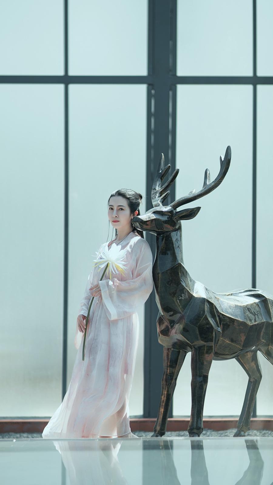 纤尘不染的古装佳人唯美古风图片