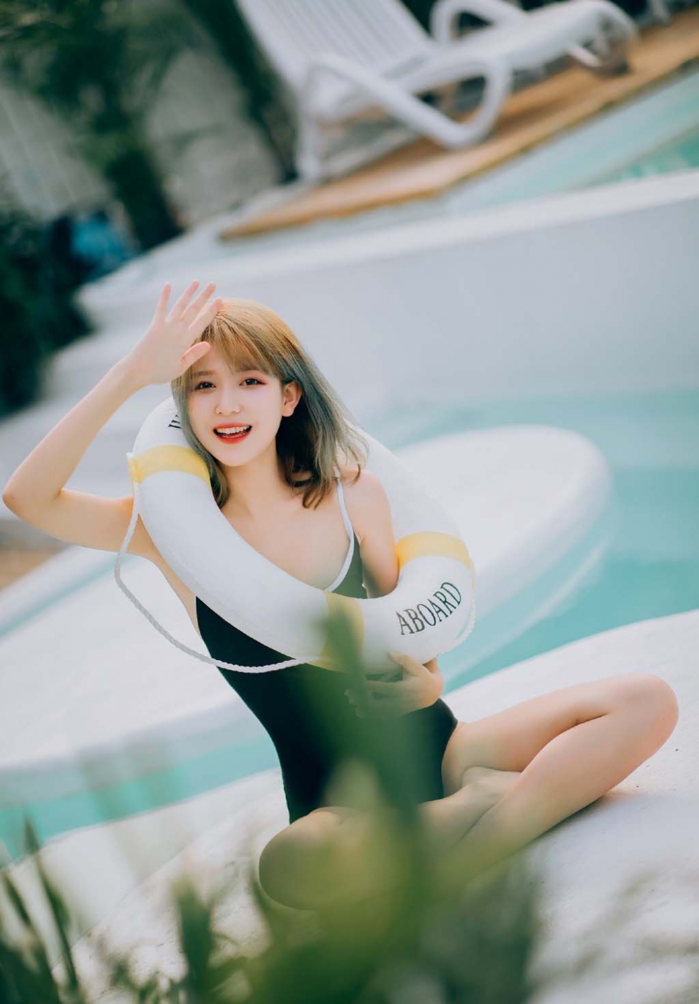 清纯美眉比基尼泳衣细腰长腿苗条身材高清美女图片