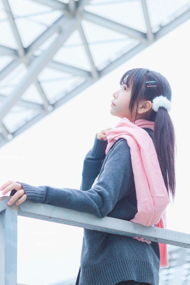 双马尾美少女宅男女神制服JK黑丝户外清纯养眼写真