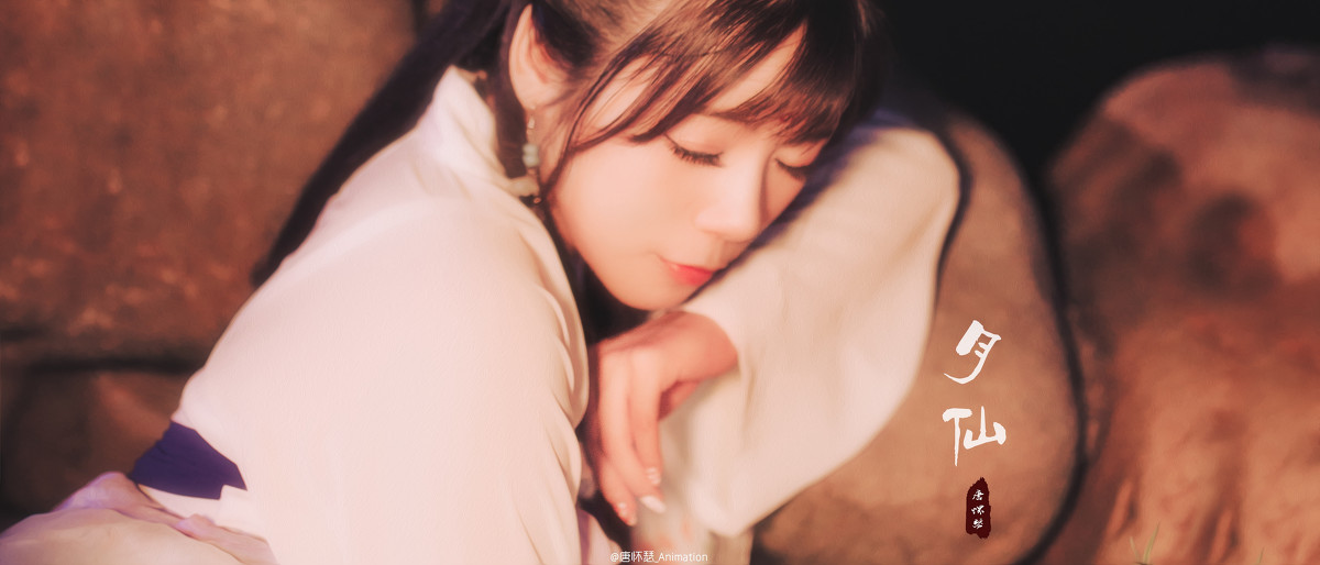 清纯脸蛋美女嫦娥古装造型写真