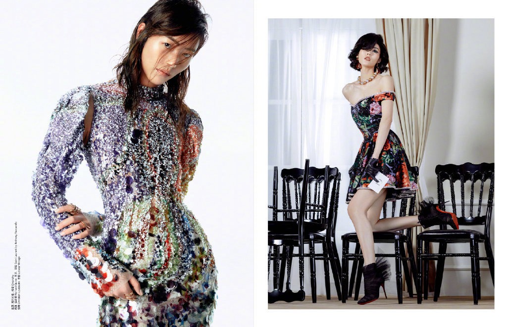 刘雯slay演绎芭莎T台秀回溯经典时髦风格