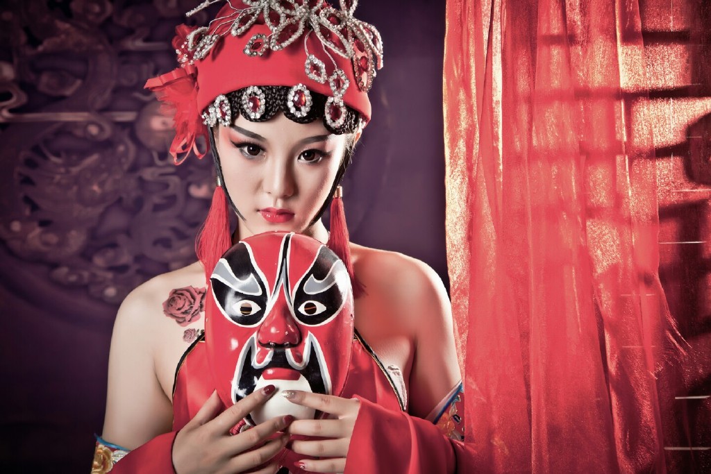 性感古装肚兜美女