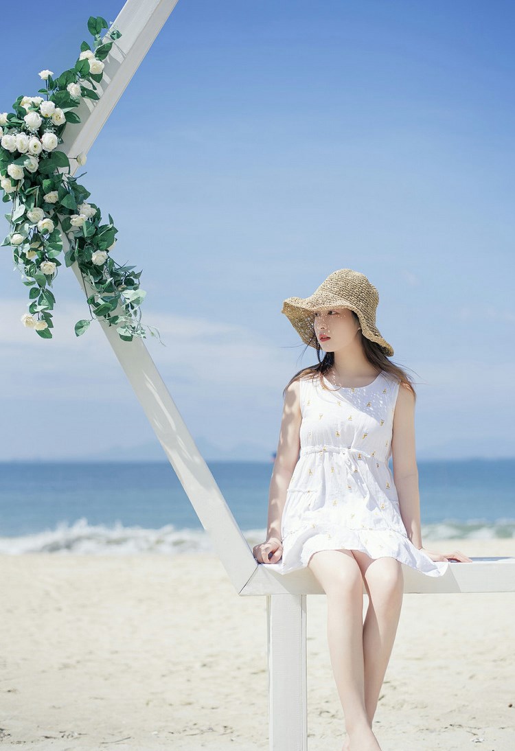 Beautyleg高挑细长腿白丝袜高跟美女