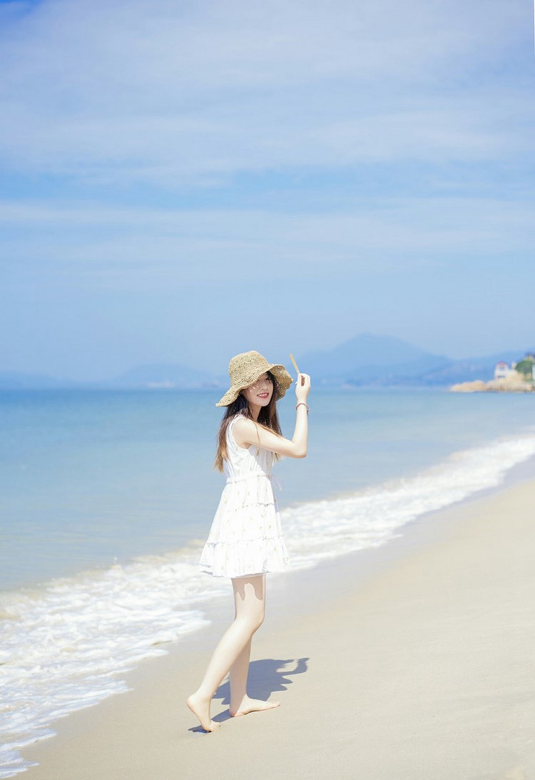 Beautyleg高挑细长腿白丝袜高跟美女