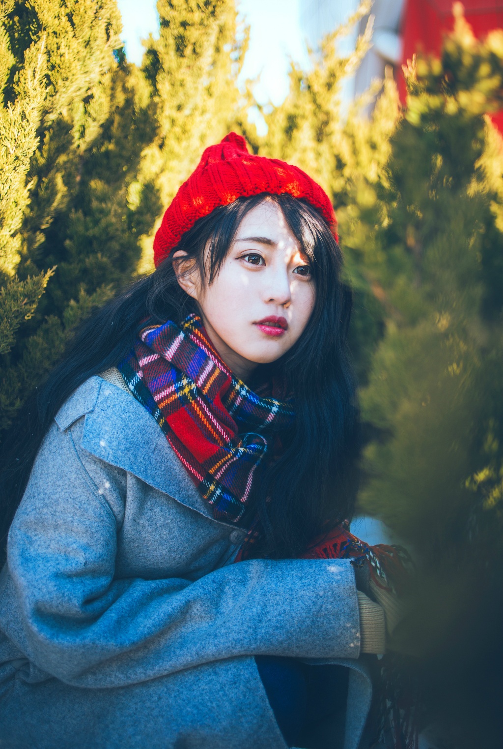 刘海美女玩性感私房照