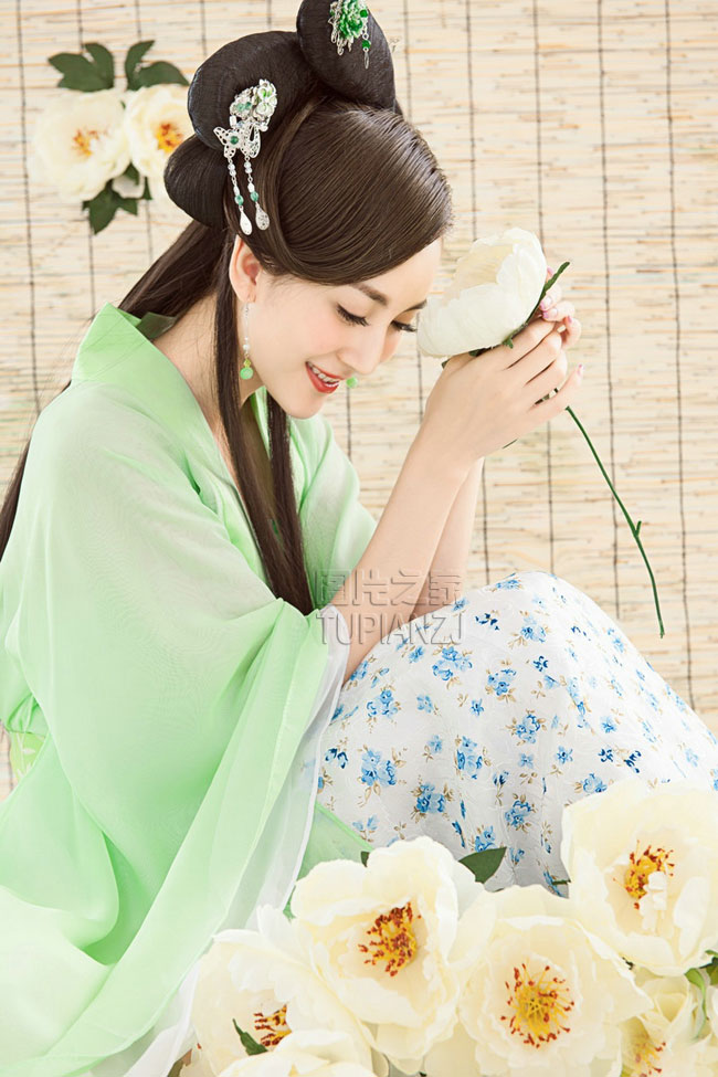 古典美女纤肢若婉 洗练丝眉撼众生