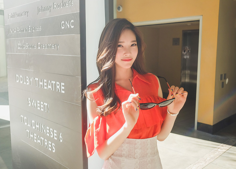 韩国美女模特街拍写真