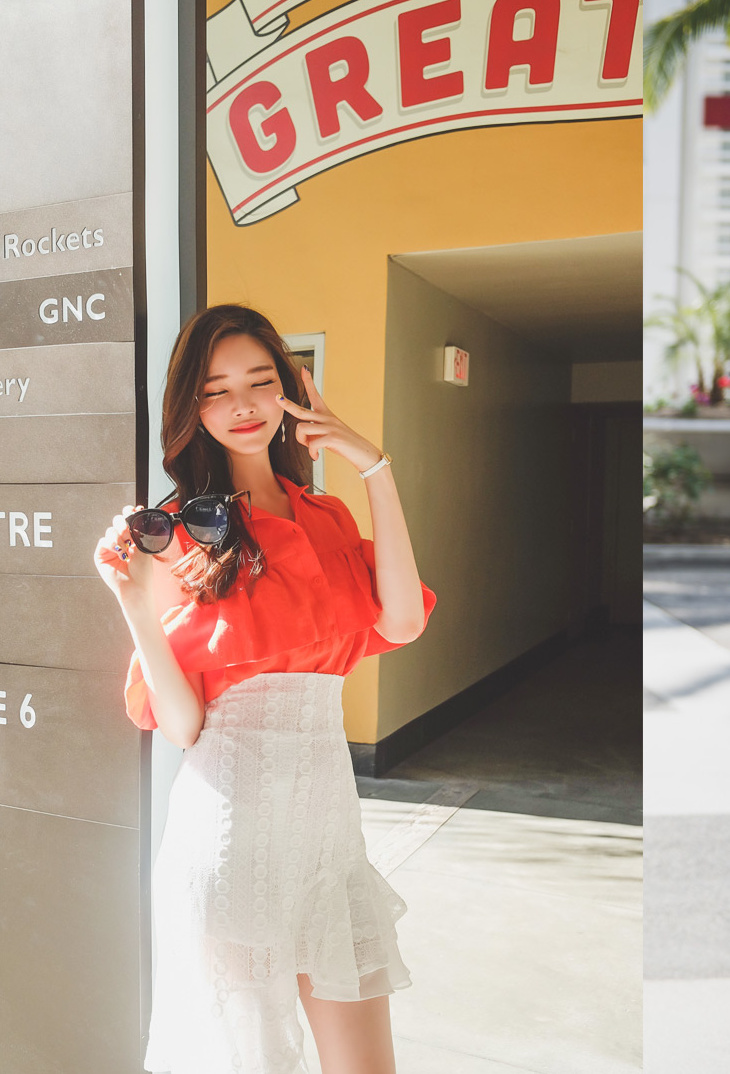 韩国美女模特街拍写真